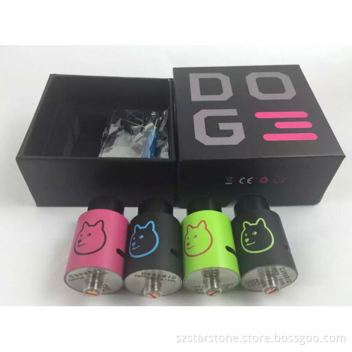 2016 Well Juice Design Mech Mod 3 Peek insulator colorful Doge v3 rda in stock